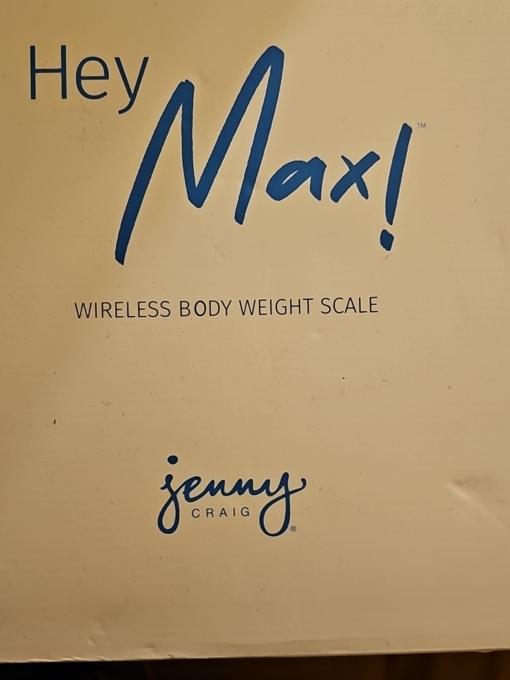 Hey Max! Wireless Body Weight Scale - Cream